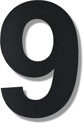 Miniatura 39 de BetLight Números Modernos Grandes para Casa - Número de Domicilio Flotante de Acero Inoxidable de 12 Pulgadas de Alto para Exterior/Negro/Número 8