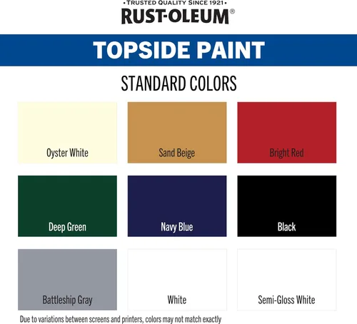 Miniatura 6 de Rust-Oleum 207005 Pintura para cubierta marina Marine Coatings, cuarto de galón, color gris acorazado