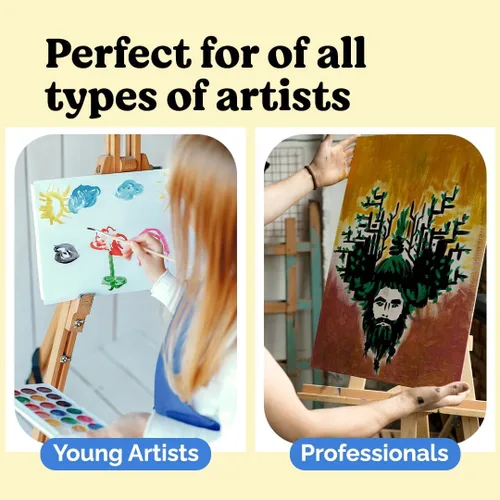 Miniatura 6 de Chalkola Lienzo de 8 x 10 para pintar (paquete de 15) – Lienzos pequeños para pintar 100% algodón, imprimado, paneles sin ácidos, tablero