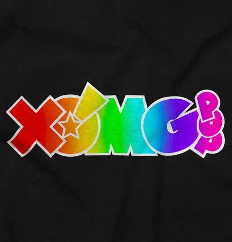Miniatura 2 de XOMG POP Neon Glow Rainbow Logo - Camiseta juvenil para mujer