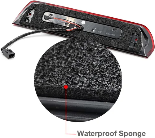 Miniatura 9 de Para RAM 1500, tercera luz de freno de repuesto para 2002-2009 D0dge RAM 1500 2500 3500 Pickup Lente ahumada LED roja 3ª luz de freno estroboscópica