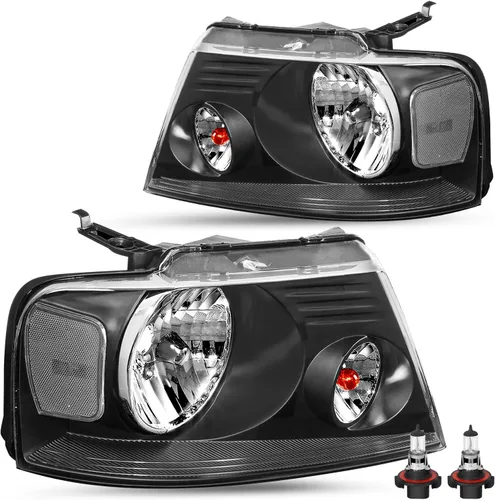 Miniatura 13 de SOCKIR Conjunto de faros delanteros con bombillas compatibles con Ford F150 Pickup 2004-2008/Lincoln Mark LT 2006-2008 para el lado del pasajero