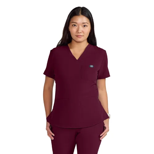 Miniatura 8 de ave. Lex - Blusa médica para mujer, estilo túnica, tela elástica en 4 direcciones, cómoda, de fácil cuidado, uniformes médicos para mujer
