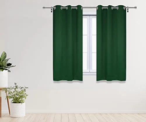 Miniatura 16 de YOUR CHAIR COVERS - Cortinas opacas de poliéster con ojales - (negro 52 x 63 pulgadas - juego de 2) - para oscurecer la habitación, dormitorio, sala