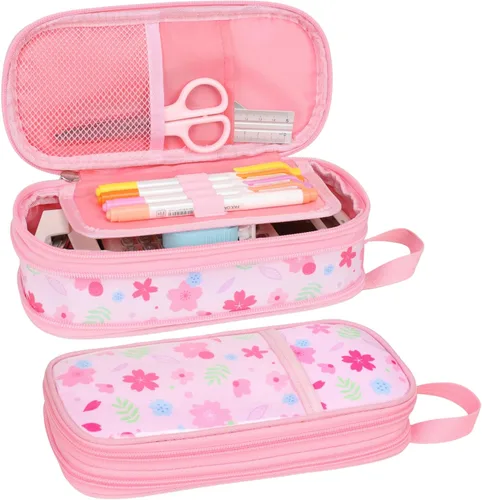 Miniatura 24 de Bagseri Pencil Case for Kids - Expandable Pencil Case for Boys Pencil Pouch Pencil Box Organizer Cute Pencil Bag for Student School, Black Football