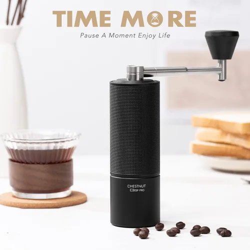 Miniatura 7 de TIMEMORE Molinillo de café manual Chestnut C3 ESP Pro, molinillo de café de mano, molinillo de café de acero inoxidable S2C con mango plegable