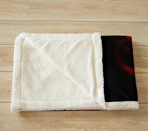 Miniatura 3 de Manfei Manta de lobo para niños, diseño de lobo con rosas rojas y flores para sofá, temática de animales, para todas las estaciones, para niños