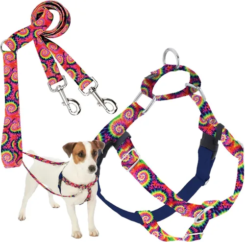 Miniatura 45 de 2 Hounds Design - Arnés para perro (libertad sin tirar), control ajustable, suave y cómodo para pasear perros fácilmente, para perros pequeños, Azul
