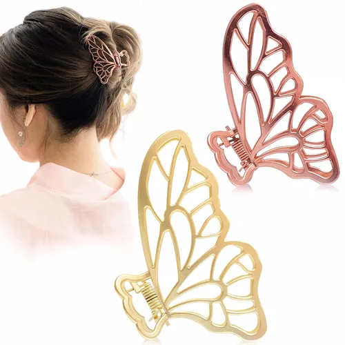Miniatura 9 de Pinzas de metal grandes de alta calidad antideslizantes para el cabello y accesorios para el cabello para mujeres, pinzas de sujeción fuerte