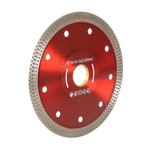 Miniatura 5 de findmall Hojas de sierra de porcelana de diamante húmedo súper fino de 5 pulgadas, ruedas de disco de corte de cerámica para cortar mármoles