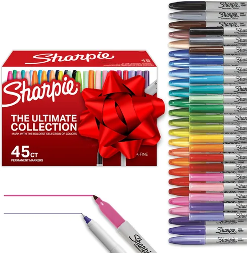 Miniatura 6 de Sharpie Marcadores permanentes Ultimate Collection marcadores de punta ultrafina y fina, ideales para profesores y aulas, suministros de arte, juego
