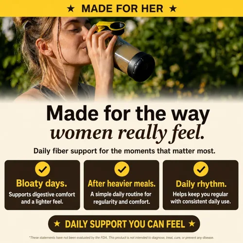 Miniatura 6 de Suplemento de fibra prebiótica en polvo: fibra soluble e insoluble con linaza, cáscara de psyllium, salvado de avena y omega-3 para salud digestiva
