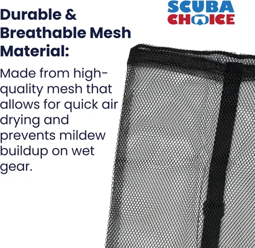 Miniatura 4 de Scuba Choice Mesh Drawstring Bag for Diving & Snorkeling – Lightweight, Quick-Dry Gear Sack for Mask, Fins and Snorkels