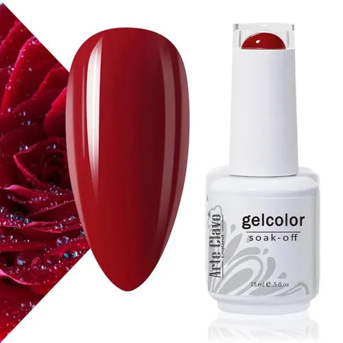 Miniatura 36 de Arte Clavo Esmalte de uñas de gel rosa lechosa de 0.5 fl oz, con luz LED, UV, remojado, transparente, rosa nude, manicura francesa, rosa claro