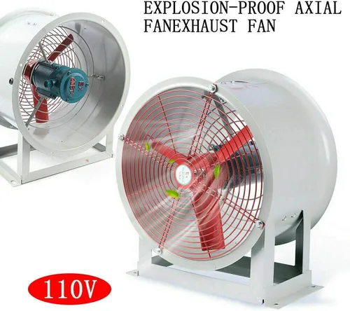 Miniatura 2 de Ventilador de tubo cilíndrico de 16 pulgadas, ventilador axial, ventilador axial de 1450 rpm, ventilador de alta velocidad, ventilador