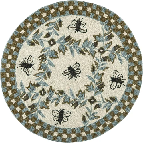 Miniatura 31 de SAFAVIEH Chelsea Collection - Alfombra decorativa de 1 pies 8 pulgadas x 2 pies 6 pulgadas, color negro, lana de campo francesa enganchada a mano