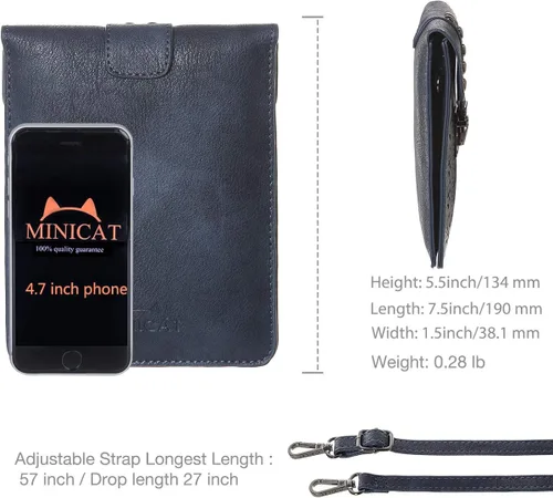 Miniatura 6 de MINICAT INICAT Women RFID Blocking Small Crossbody Bags Cell Phone Purse Built in Wallet