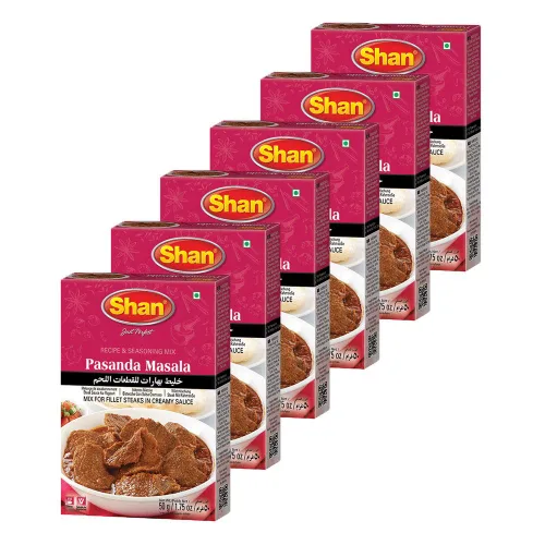 Miniatura 19 de Shan Korma Recipe and Seasoning Mix 1.76 oz (50g) - Spice Powder for Traditional Meat in Yogurt Sauce - Suitable for Vegetarians - Airtight Bag in a