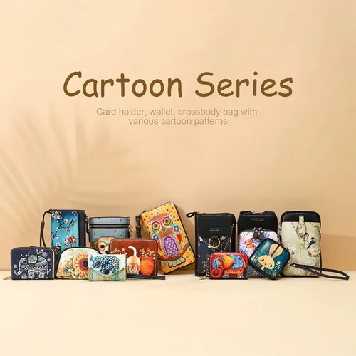 Miniatura 6 de APHISON - Tarjetero con protección RFID, carteras , funda para tarjetas de cuero con cremallera para mujerniñacaja regalo