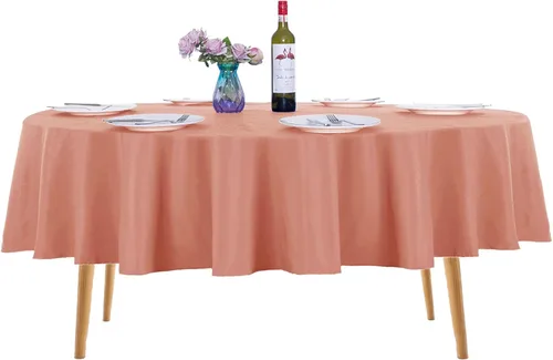 Miniatura 52 de Ascoza Paquete de 2 manteles rectangulares blancos de 60 x 84 pulgadas, tela de poliéster de 4 pies, para bodas, banquetes, restaurantes y fiestas