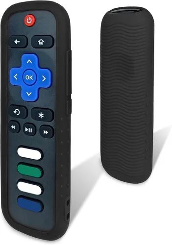 Miniatura 12 de Funda protectora para control remoto Roku, material de silicona respetuoso con el medio ambiente, a prueba de caídas, a prueba de polvo, lavable