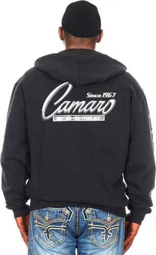 Miniatura 3 de JH DESIGN GROUP Sudaderas con capucha Chevy Camaro para hombre con cremallera y sin botones 4 estilos