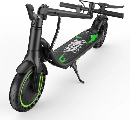 Miniatura 18 de VOLPAM Scooter eléctrico con neumático sólido de 8.5"/10", motor potente de 350 W/500 W y velocidad máxima de 19/22 MPH, alcance de 16 a 28 millas