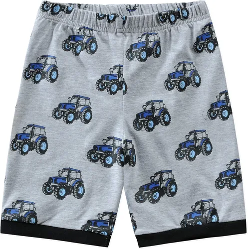 Miniatura 7 de Pijamas para niños pequeños, 100% algodón, ropa de dormir con camión de bomberos, ropa de dormir para bebé, 4 piezas, pijamas de verano para niños