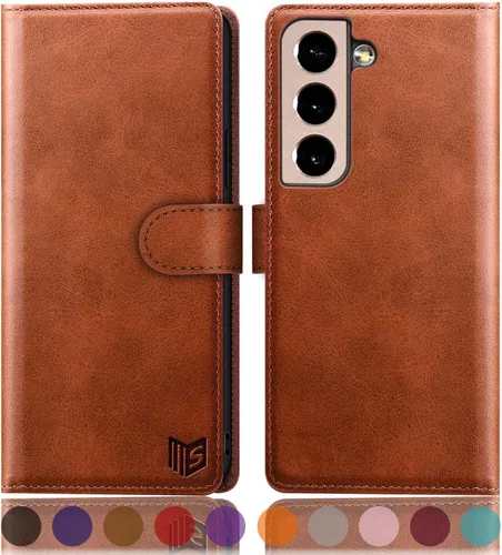 Miniatura 9 de SUANPOT Funda de piel tipo cartera para Samsung Galaxy S22+/S22 Plus 5G con bloqueo RFID, tarjetero para tarjetas de crédito, funda para teléfono