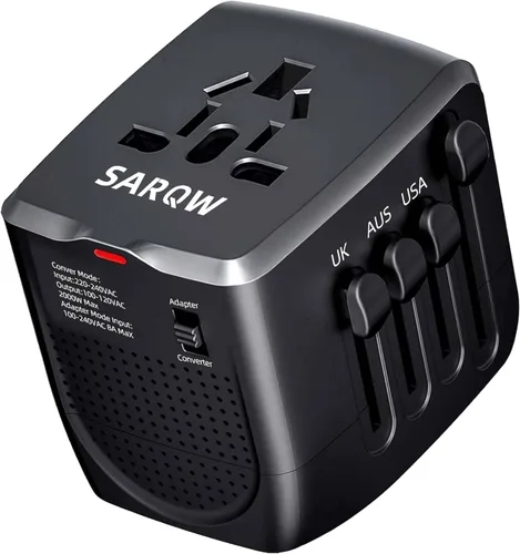 Miniatura 7 de Travel Converter Adapter Voltage Converter that Steps Down 220 Volts to 110 Volts for use in Over 200 Countries,Including The U.S., U.K., Europe