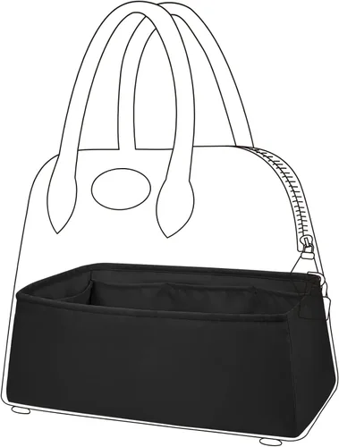 DGAZ Organizador de bolso de seda para Bolide 1923mini25273135, organizador de bolsas suave y sedoso, bolso de mano de lujo (negro, Bolide35)