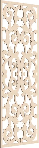 Miniatura 118 de Meadville Paneles decorativos de pared de madera con calado, 9 3/8 pulgadas de ancho x 24 3/8 pulgadas de alto x 1/4 de alto, aliso