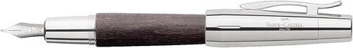 Miniatura 3 de Faber-Castell e-motion - Pluma estilográfica, madera y cromo negro, tamaño mediano Madera de pera negra