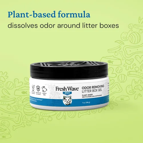 Miniatura 6 de Fresh Wave Gel de caja de arena para eliminar olores, 7 onzas Eliminador de olores de mascotas más seguro para el hogar y área de caja de arena