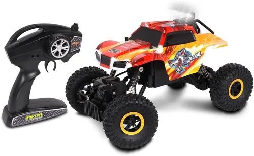 Miniatura 8 de Mean Machine 1/16 R/C Rock Crawler Series [2.4GHz] Rock Crawler Striker, innovador sistema de suspensión, potente motor, neumáticos de agarre, rango