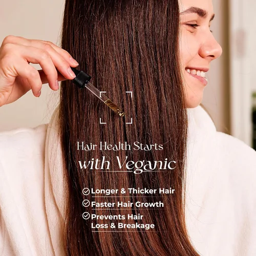 Miniatura 3 de Aceite natural para el crecimiento del cabello Veganic para mujeres infundido con 10 aceites botánicos premium más aceite de romero orgánico