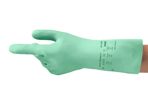 Miniatura 5 de AlphaTec Solvex 37-175 Guante Multiproósito, Alta resistencia Química, Buen nivel de abrasión, Talla Mediana (1 Par)