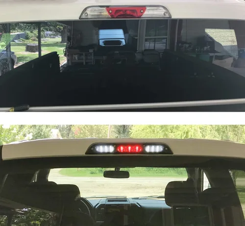 Miniatura 4 de iJDMTOY Conjunto de luz de freno/stop de montaje alto LED completo con lente ahumada compatible con Ford 2015-2020 F-150, 2017 y posteriores F-250