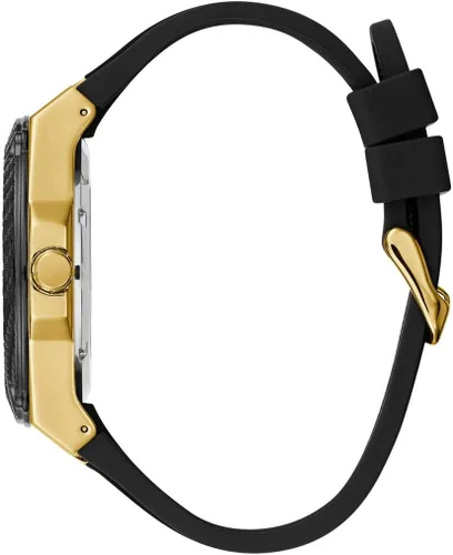 Miniatura 3 de GUESS Men Stainless Steel Quartz Watch with Silicone Strap