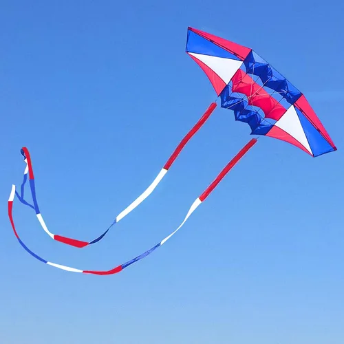 Miniatura 7 de Cometas de playa para adultos grandes con cola larga, 98 pulgadas Super Easy Flyer 3D Rainbow Box Kites, viene con dos colas de varios colores de 49