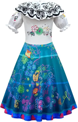 Miniatura 2 de Ubeufun Vestidos de película de dibujos animados para niñas, trajes de verano mágicos para fiesta