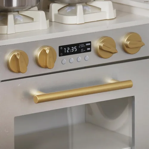 Miniatura 6 de Conjuntos Grandes de Cocina de Madera de Esquina para Jugar con Máquina de Hielo, Dispensador de Agua, Panificadora, Lavadora, Pantalla Electrónica