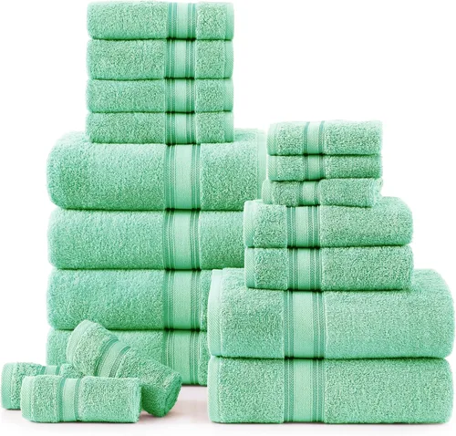 Miniatura 62 de Lane Linen Juego de 4 toallas de baño de 100 % algodón (35 x 66 pulgadas), juego de toallas de baño extragrandes de algodón sin torsión, secado Gris