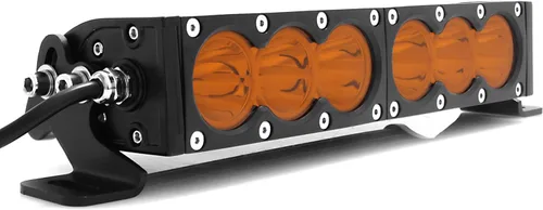 Miniatura 5 de AngelMa Barra de Luz LED de 12 Pulgadas 60W Ámbar Súper Brillante Spot Todoterreno de Una Sola Fila IP68 Impermeable para Cualquier Automóvil Camión