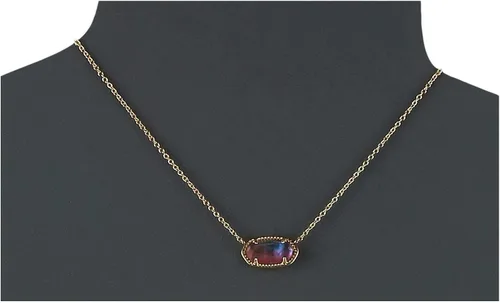 Miniatura 94 de Kendra Scott - Collar Elisa con dije para mujer, joyería de moda, chapado en oro de 14 quilates