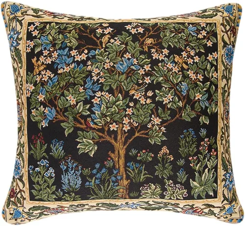 Miniatura 22 de STP GOODS Almohada de tapiz, almohada decorativa, decoración bohemia perfecta para sofá, sala de estar, dormitorio, cojín de sofá de 18 x 18