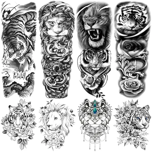 Miniatura 15 de Mangas temporales para tatuaje del 4 de julio para hombres y mujeres, 4 hojas grandes de brazo completo de Estados Unidos, patriótico 4 de julio
