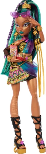Miniatura 12 de Muñeca de Monster High Spectra Vondergeist con hurón mascota Rhuen y accesorios como mochila, tableta, bocadillos y más