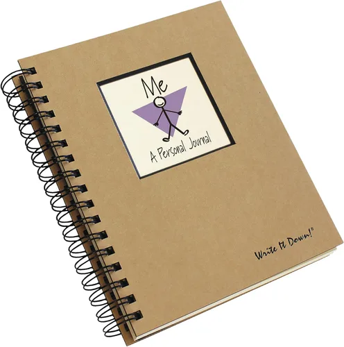 Miniatura 2 de Write it Down series by Journals Unlimited, Guided Journal, Me, A Personal Journal, tamaño completo 7.5 x 9 pulgadas, tapa dura de papel kraft