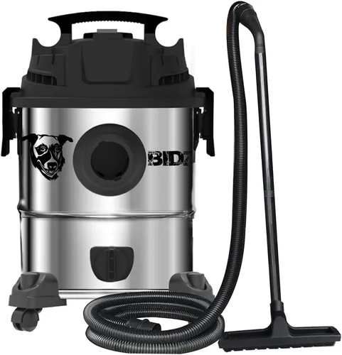 BIDZ Potente motor de 5 galones de potencia de succión de elevación de agua de 63.5 pulgadas, sistema de vacío semicomercial de acero inoxidable